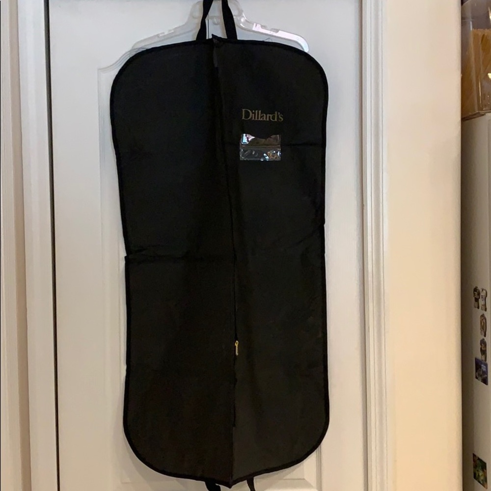 Dillard’s hanging garmet bag.  NEW